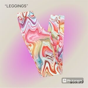 FN PINK MARBLE LEGGINGS 💘